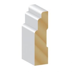 Primed Pine Finger Jointed F/J Berkley Profile 90 X 18 White