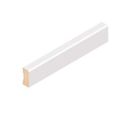 Primed Pine 42 x 18 Pencil Round Finger Jointed F/J White