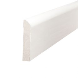 Primed Pine Finger Jointed F/J Bullnose Profile 90 X 18 White