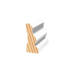 Primed Pine Finger Jointed F/J Colonial Profile 42 X 18 White