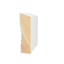 Primed Pine 66 x 18 Top Bevel Finger Jointed F/J White
