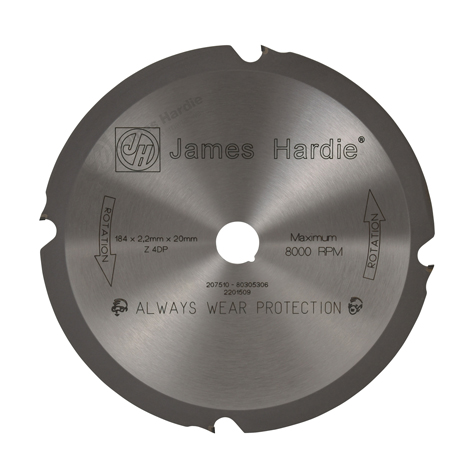 James Hardie 300660 HardieBlade 184mm Diamond Tip Circular Saw Blade
