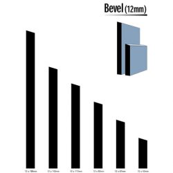 Primed MDF Bevel White 5.4m