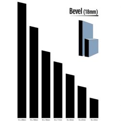 Primed MDF Bevel 117 X 18 White
