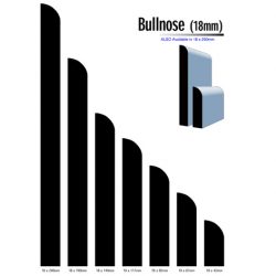 Primed MDF Bullnose 240 X 18 White