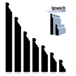 Primed MDF Ipswich 240 X 18 White