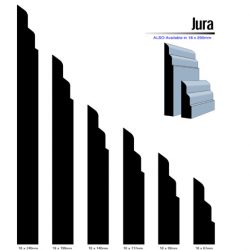 Primed MDF Jura 240 X 18 White