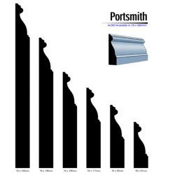 Primed MDF Portsmith White 5.4m