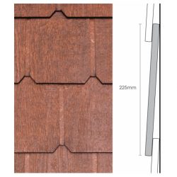 Weathertex Classic Wall Shingles Plus 225 x 9.5 x 1195mm Natural