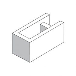 Besser Block Corner & End 390 x 190 x 190 Masonry Concrete Grey Block