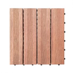 Hardwood Merbau Decking Tiles 300 x 300 x 25mm Pack of 8