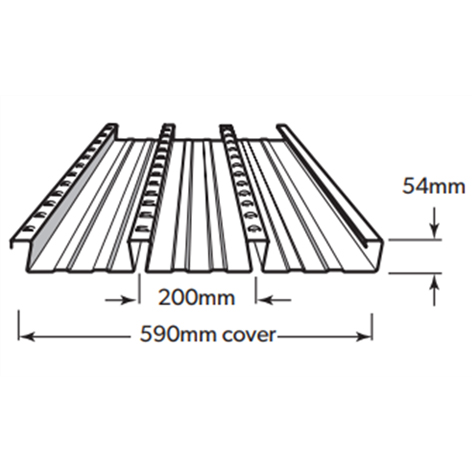 Lysaght Bondek 590mm Structural Steel Deck