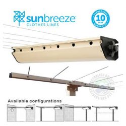 Sunbreeze Retractable 6 Clothesline Paperbark