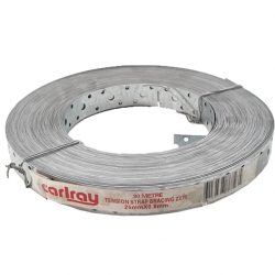 Hoop Iron 25mm x 0.8mm x 30m Punched Strapping Carlray
