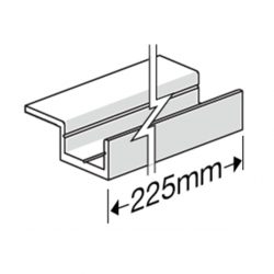 James Hardie 306011 Single Wing Base Jointer 225mm With Screw HardieDeck PK of 35