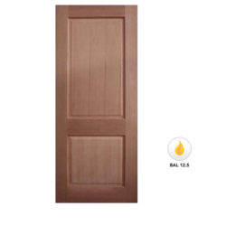 Meranti Solid 2 Panel Door Maple Veneer SP-2P Various Sizes