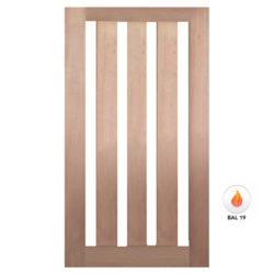 Meranti Door Solid Vertical Glass GD-4V Various Sizes