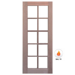 Meranti Door Solid 10 Light Door GD-10L Various Sizes