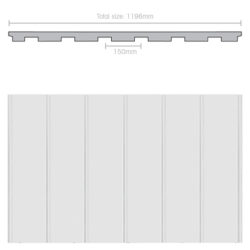 Weathertex 3660 x 1196 x 9.5mm WeatherGroove Smooth 150mm Groove