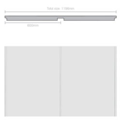 Weathertex 3660 x 1196 x 9.5mm WeatherGroove Smooth 600mm Groove