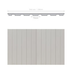 Weathertex 3660 x 1196 x 9.5mm WeatherGroove Smooth 75mm Groove