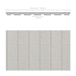 Weathertex 3660 x 1196 x 9.5mm WeatherGroove Woodsman 150mm Groove