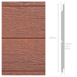 Weathertex 3660 x 300 x 9.5mm Natural vGroove 150mm V Groove