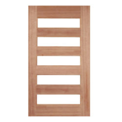 Meranti Door GD-D5 Solid 5 Panel Glass Door Various Sizes