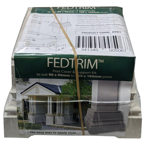 Fedtrim 90100mm Post Cover and Support Kit