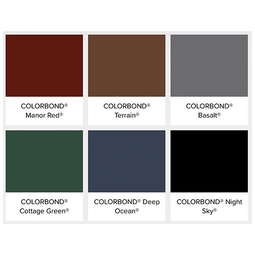 cbr colorbond roofing colours1