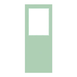 Backdoor 2040 x 820 x 40mm External No 7 Glass Clear Corinthian Doors