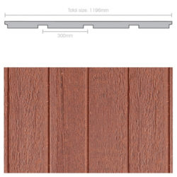 Weathertex 3660 x 1196 x 9.5mm Natural 300mm Groove