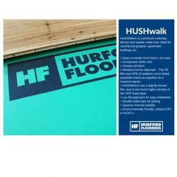Foam Underlay 25m x 1m x 2mm HUSHwalk Premium Underlay