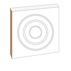 MDF Rosette 94 X 94 X 25 MDF Raw Heritage Profiles