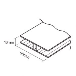 Laserlite Multiwall H BAR One Piece Aluminium 6.0m