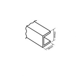 Laserlite Multiwall End Cap Aluminium 6.5m