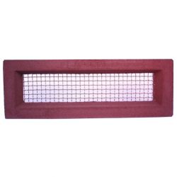 Vent Red 455 x 160 Brass Wire Ventilation Aleta