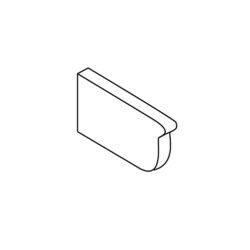 Stop End Plates Left Colorbond for Hi Front Gutter 115