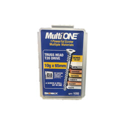 Multi Screw 10g x 65mm Truss Head B8 Coating Box of 100 MultiONE