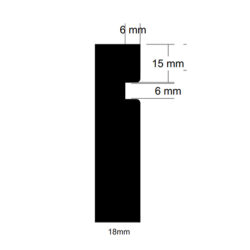 Pine Shadow Line Profile F/J Finger Jointed Timber 5.4m